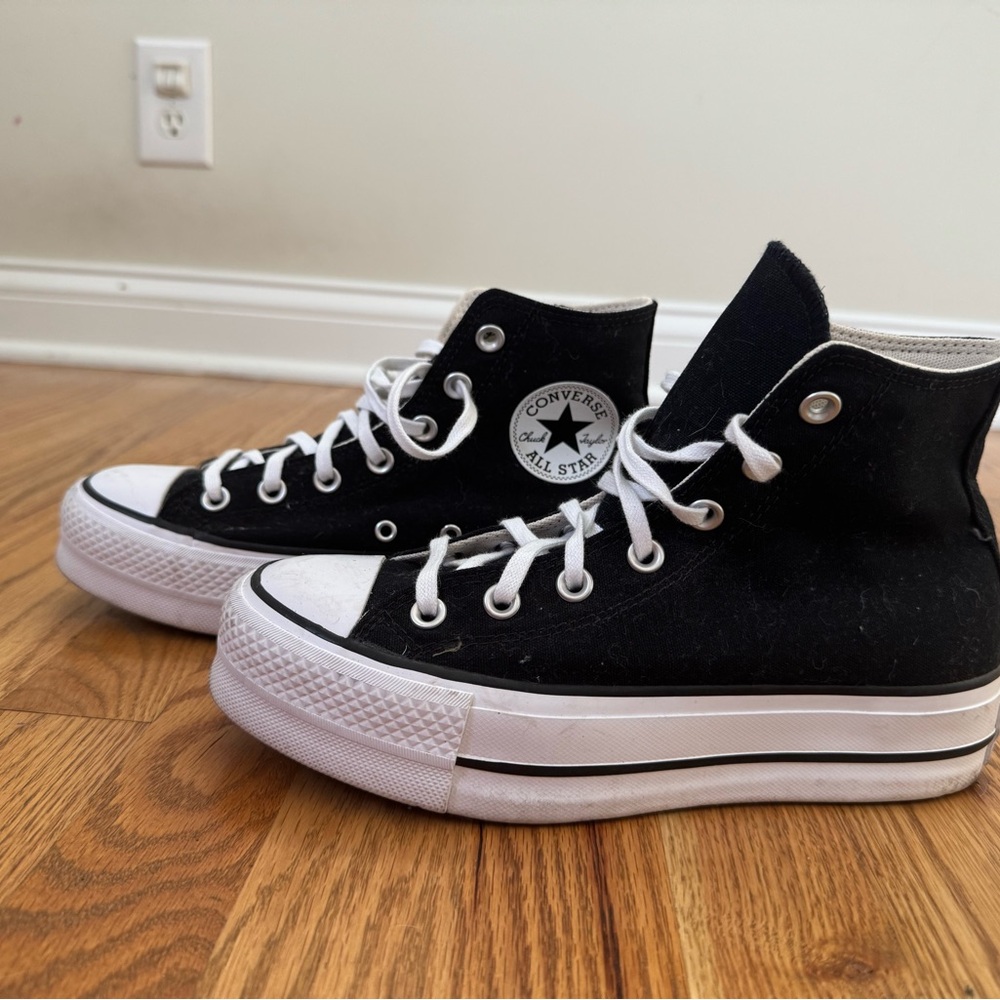 Converse Black and White High-Top Sneakers